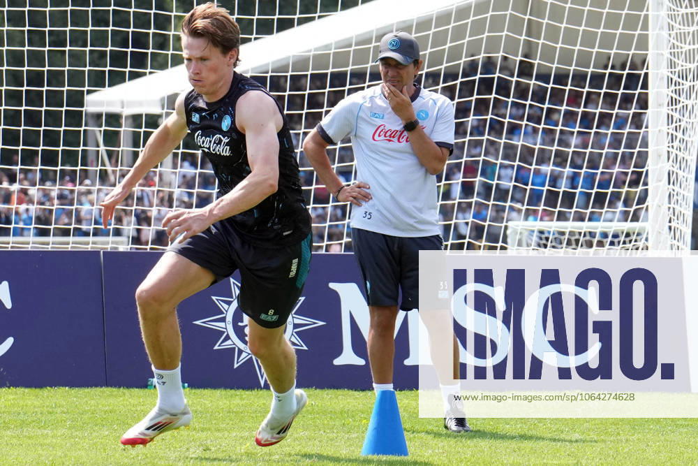 DIMARO, ITALY: of SSC ANTONIO CONTE Scott McTominay Napoli during the pre-season training session in Dimaro, Italy.