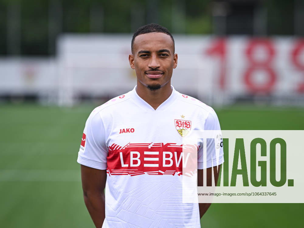 FOOTBALL 1 BUNDESLIGA SEASON 2025 2026 21 07 2025 Photo session at VfB Stuttgart on the training ground Jamie Leweling