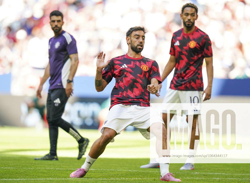 Manchester United, ManU FC v Leeds United FC, Pre-Season Friendly, Stockholm Manchester United midfielder Bruno Fernandes (8) during the Manchester United FC v Leeds United FC Pre-Season Friendly match at the Strawberry Arena, Stockholm, Sweden on 19 July 2025 Credit: Eleanor Hoad Every Second Media Editorial use only. All images are copyright Every Second Media Limited. No images may be reproduced without prior permission.