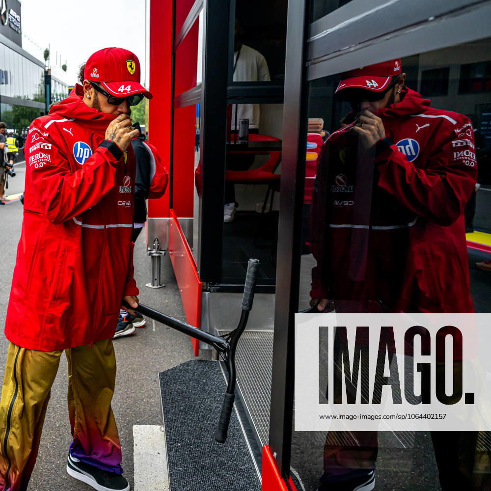 STAVELOT, BELGIUM: Lewis Hamilton, racing for the Ferrari team during the 2025 Formula 1 Belgian Grand Prix at the Circuit de Spa-Francorchamps in Stavelot, Belgium