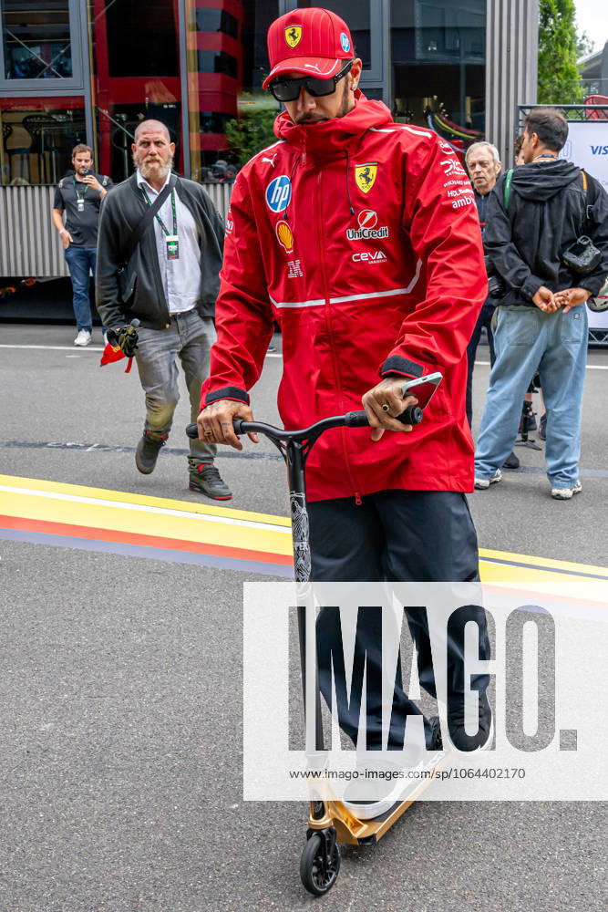 STAVELOT, BELGIUM: Lewis Hamilton, racing for the Ferrari team during the 2025 Formula 1 Belgian Grand Prix at the Circuit de Spa-Francorchamps in Stavelot, Belgium