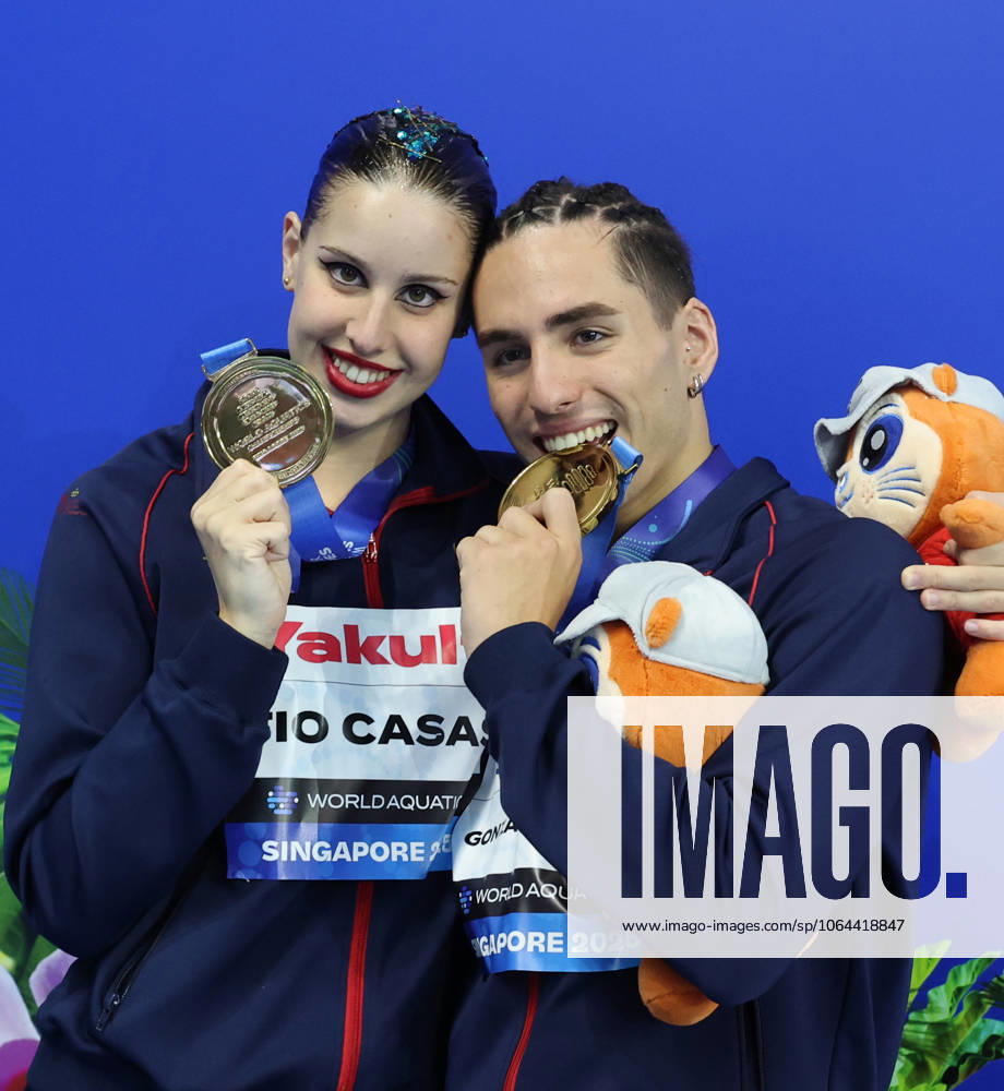 World Aquatics Championships 2025 Singapore World Aquatics Championships 2025, Singapore ðü July 25 10:02 AM SGT ðüÖ Gold Spain ðü‡ªðü‡¸ Dennis Gonzalez Boneu & Iris Tio Casas deliver a mesmerizing free routine to top the podium. ðü¥ˆ Silver Neutral Athletes ðü‡·ðü‡º (NAB) Aleksandr Maltsev & Olesia Platonova secure silver with trademark elegance and precision. ðü¥‰ Bronze Great Britain ðü‡¬ðü‡ß Ranjuo Tomblin & Isabelle Thorpe impress judges and audiences alike, taking home bronze. Golden Grace from Spain! Dennis Gonzalez & Iris Tio claim top honors in the Mixed Duet Free Final, edging out NABs Maltsev & Platonova, while Britains Tomblin & Thorpe round off the podium in Singapore. Singapore Aquatics Centre Singapore