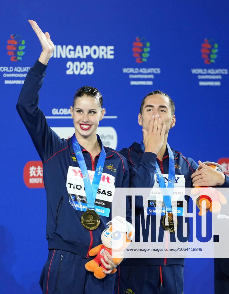 World Aquatics Championships 2025 Singapore World Aquatics Championships 2025, Singapore ðü July 25 10:02 AM SGT ðüÖ Gold Spain ðü‡ªðü‡¸ Dennis Gonzalez Boneu & Iris Tio Casas deliver a mesmerizing free routine to top the podium. ðü¥ˆ Silver Neutral Athletes ðü‡·ðü‡º (NAB) Aleksandr Maltsev & Olesia Platonova secure silver with trademark elegance and precision. ðü¥‰ Bronze Great Britain ðü‡¬ðü‡ß Ranjuo Tomblin & Isabelle Thorpe impress judges and audiences alike, taking home bronze. Golden Grace from Spain! Dennis Gonzalez & Iris Tio claim top honors in the Mixed Duet Free Final, edging out NABs Maltsev & Platonova, while Britains Tomblin & Thorpe round off the podium in Singapore. Singapore Aquatics Centre Singapore