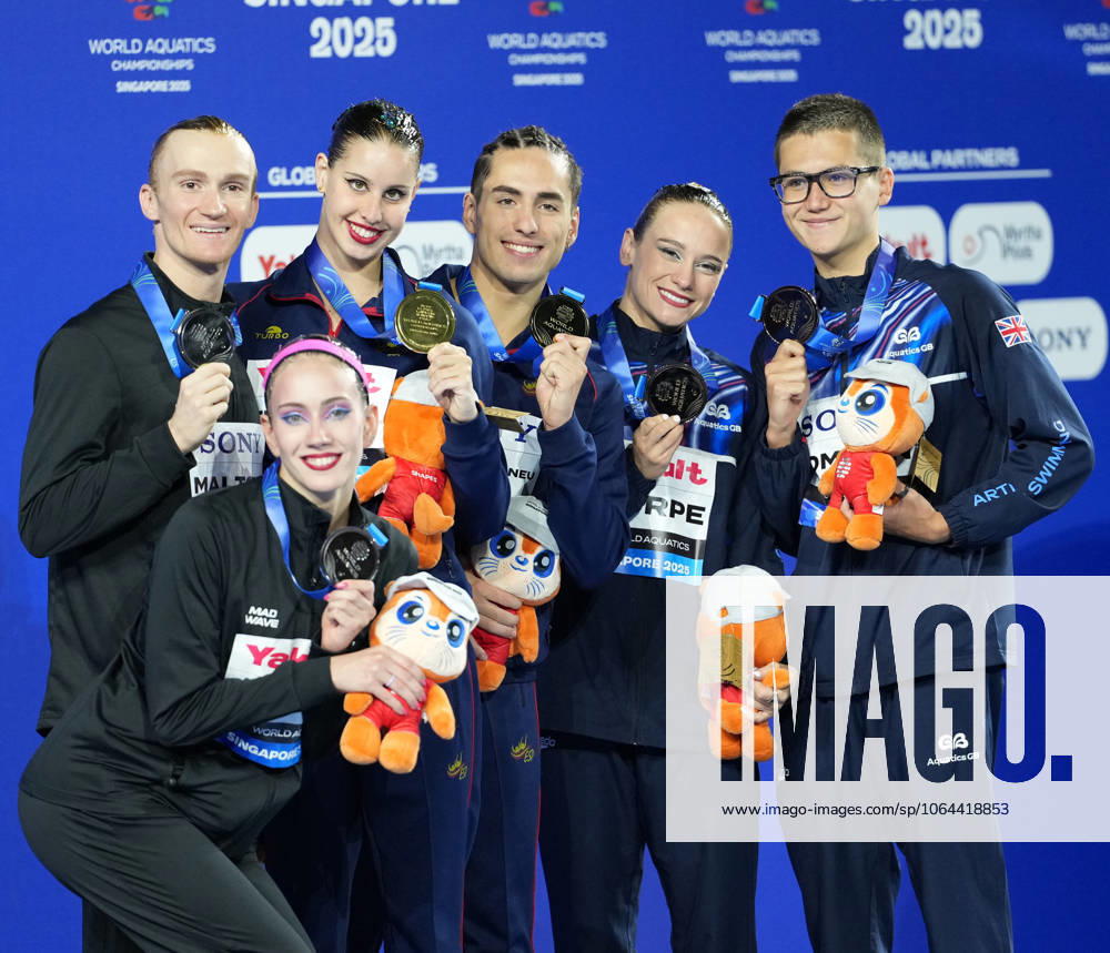 World Aquatics Championships 2025 Singapore World Aquatics Championships 2025, Singapore ðü  July 25 10:02 AM SGT ðüÖ Gold Spain ðü‡ªðü‡¸ Dennis Gonzalez Boneu & Iris Tio Casas deliver a mesmerizing free routine to top the podium. ðü¥ˆ Silver Neutral Athletes ðü‡·ðü‡º (NAB) Aleksandr Maltsev & Olesia Platonova secure silver with trademark elegance and precision. ðü¥‰ Bronze Great Britain ðü‡¬ðü‡ß Ranjuo Tomblin & Isabelle Thorpe impress judges and audiences alike, taking home bronze. Golden Grace from Spain! Dennis Gonzalez & Iris Tio claim top honors in the Mixed Duet Free Final, edging out NABs Maltsev & Platonova, while Britains Tomblin & Thorpe round off the podium in Singapore. Singapore Aquatics Centre Singapore