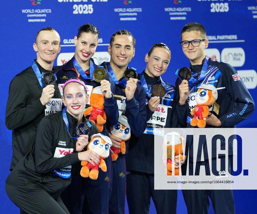 World Aquatics Championships 2025 Singapore World Aquatics Championships 2025, Singapore ðü  July 25 10:02 AM SGT ðüÖ Gold Spain ðü‡ªðü‡¸ Dennis Gonzalez Boneu & Iris Tio Casas deliver a mesmerizing free routine to top the podium. ðü¥ˆ Silver Neutral Athletes ðü‡·ðü‡º (NAB) Aleksandr Maltsev & Olesia Platonova secure silver with trademark elegance and precision. ðü¥‰ Bronze Great Britain ðü‡¬ðü‡ß Ranjuo Tomblin & Isabelle Thorpe impress judges and audiences alike, taking home bronze. Golden Grace from Spain! Dennis Gonzalez & Iris Tio claim top honors in the Mixed Duet Free Final, edging out NABs Maltsev & Platonova, while Britains Tomblin & Thorpe round off the podium in Singapore. Singapore Aquatics Centre Singapore