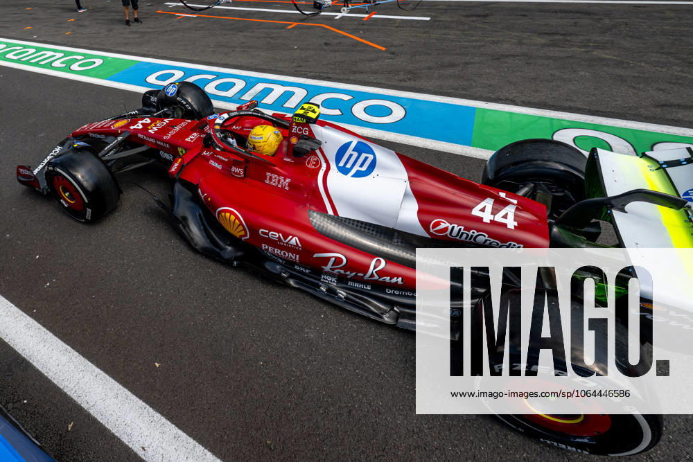 STAVELOT, BELGIUM: Lewis Hamilton, racing for the Ferrari team during the 2025 Formula 1 Belgian Grand Prix at the Circuit de Spa-Francorchamps in Stavelot, Belgium