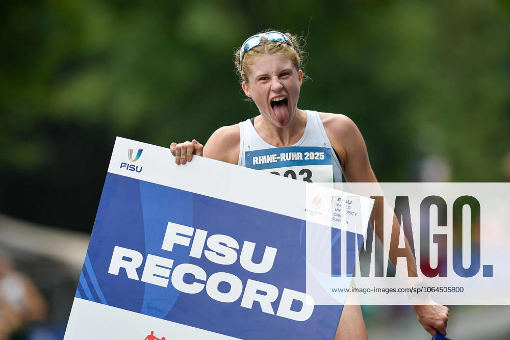 athletics, FISU World University Games 2025 v l Elizabeth McMillen wins with FISU record Bochum kp