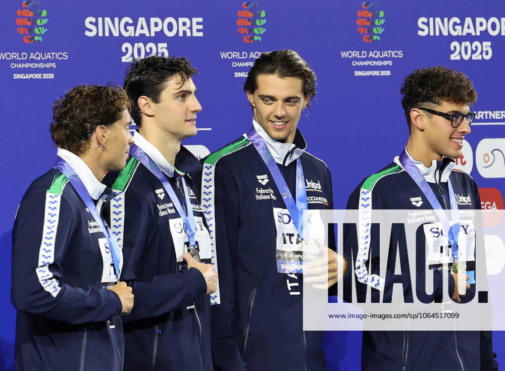 World Aquatics Championships 2025 Singapore World Aquatics Championships 2025 Singapore Men 4x100 Men Freestyle Team Australia clinched the gold medal in the Womens 4x100m Freestyle Relay, followed by the United States with silver and the Netherlands securing bronze during the medal ceremony at the World Aquatics Championships 2025. Singapore Aquatics Centre Singapore