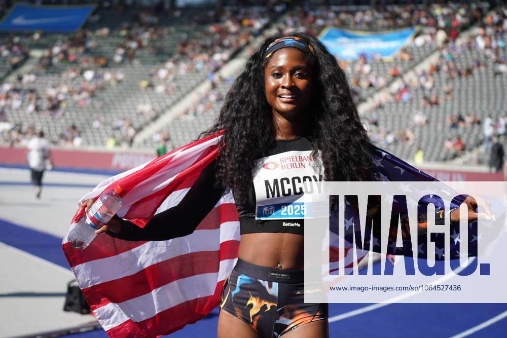 Athletics, Track Field, Athletics, world athletics meeting, ISTAF Berlin 2025 27 07 2025 Olympiastadion Berlin, 100 women, maia Mccoy USA
