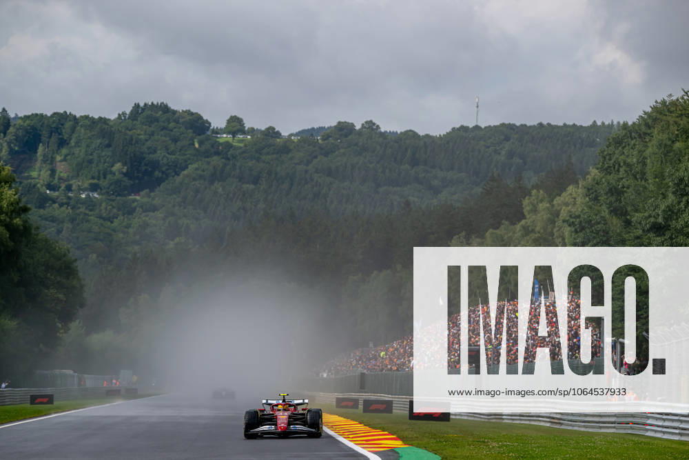 STAVELOT, BELGIUM: Lewis Hamilton, racing for the Ferrari team during the 2025 Formula 1 Belgian Grand Prix at the Circuit de Spa-Francorchamps in Stavelot, Belgium