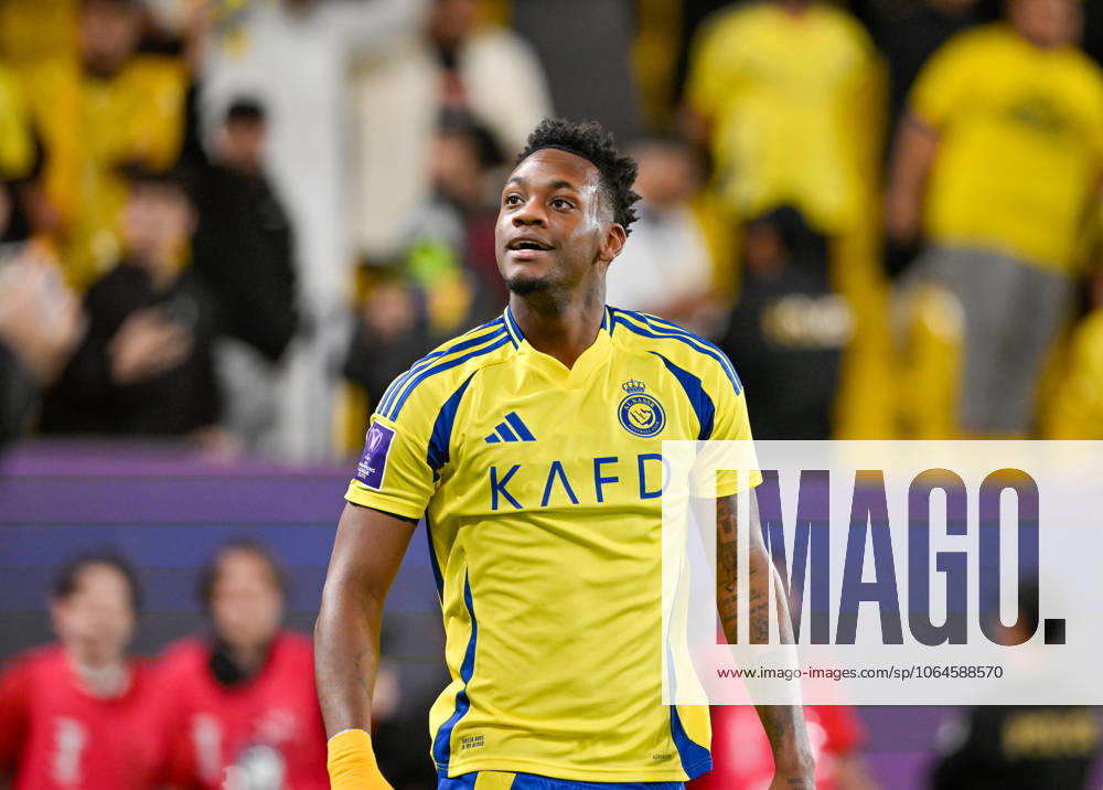 Al-Nassr v Esteghlal - AFC Champions League RIYADH, SAUDI ARABIA - MARCH 10: Jhon Duran of Al-Nassr celebrates after a goal during AFC Champions League Elite football match between Al-Nassr and Esteghlal at Al-Awwal Park in Riyadh, Saudi Arabia on March 10, 2025. Riyad Suudi Arabistan. Editorial use only. Please get in touch for any other usage.