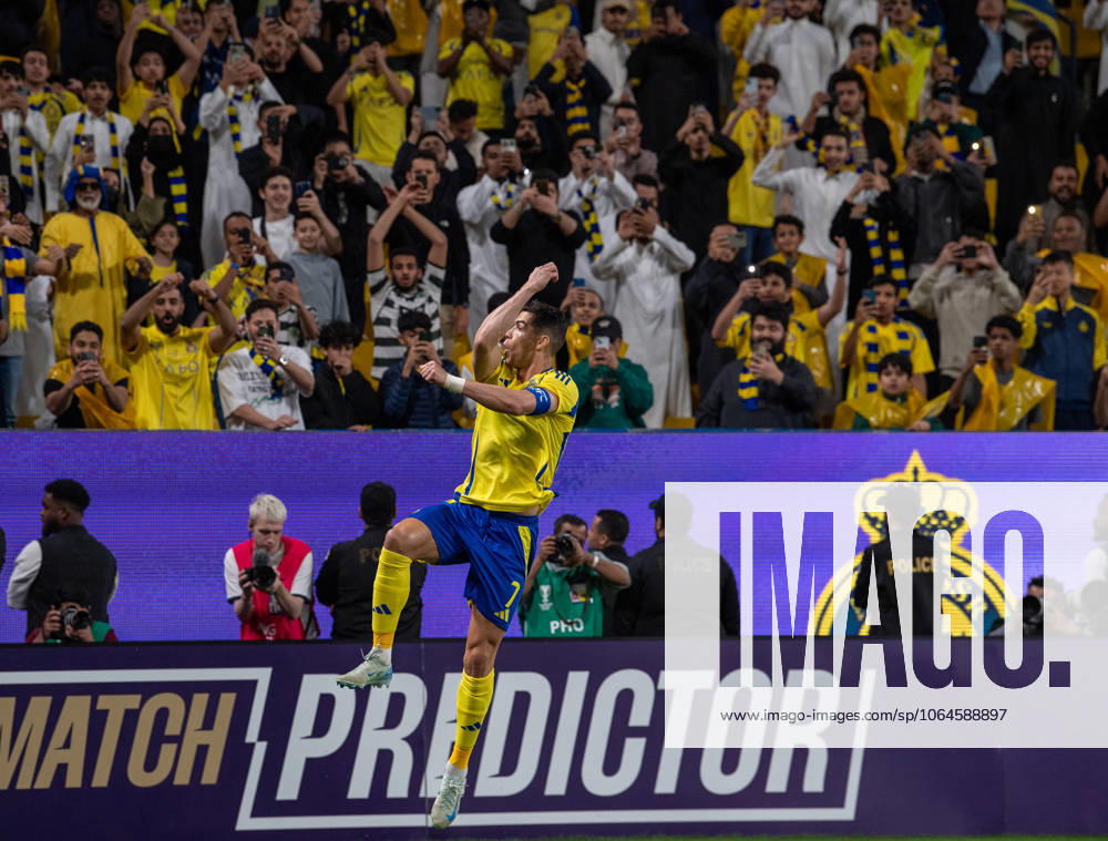Al-Nassr v Esteghlal - AFC Champions League RIYADH, SAUDI ARABIA - MARCH 10: Cristiano Ronaldo of Al-Nassr celebrates after a goal during AFC Champions League Elite football match between Al-Nassr and Esteghlal at Al-Awwal Park in Riyadh, Saudi Arabia on March 10, 2025. Riyad Suudi Arabistan. Editorial use only. Please get in touch for any other usage.