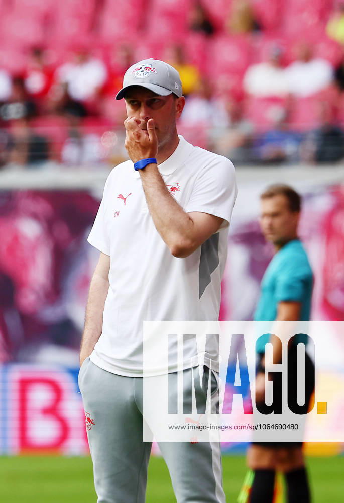 RB Leipzig Bergamo Test Match Leipzig, 02 08 2025, Red Bull Arena, Soccer, Test Match , RB Leipzig DEU vs Atalanta Bergamo ITA , In the picture Coach Ole Werner RB Leipzig , Picture Point