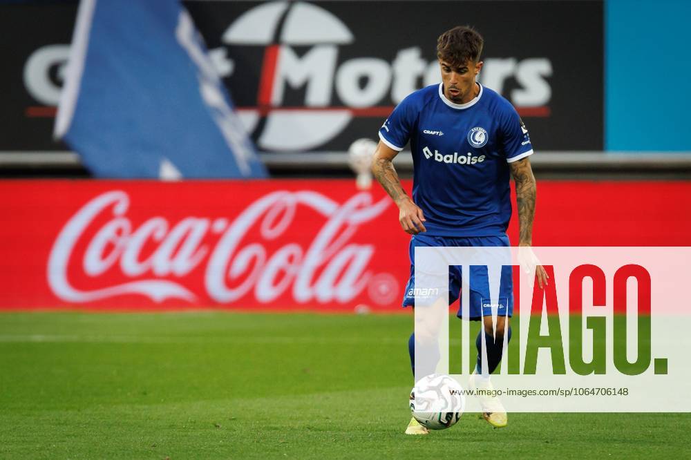 Gent s Tiago Araujo pictured in action during a soccer match between KAA Gent and RAAL La Louviere, Saturday 02 August 2025 in Gent, on day 2 of the 2025-2026 Jupiler Pro League first division of the Belgian championship. KURTxDESPLENTER x130513545x