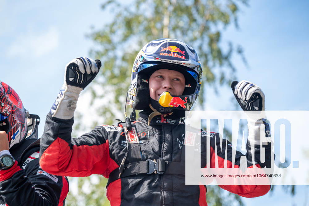 MOTORI - Rally - WRC, Motorsport Rallye, WM Secto Rally Finland Kalle ROVANPERA? (Fin), celebrate the victoy of FIA WRC SECTO RALLY FINLAND in Jyvaskyla, Finland on August 3, 2025. during WRC Secto Rally Finland, Rally race in Finland, Finland, August 03 2025 Finland Finland