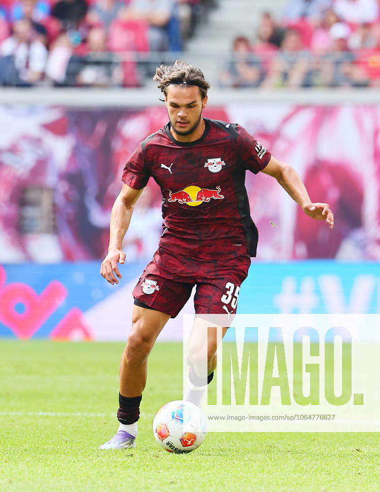 RB Leipzig Bergamo Test Match Leipzig, 02 08 2025, Red Bull Arena, Soccer, Test Match , RB Leipzig DEU vs Atalanta Bergamo ITA 1 2 1 0 , In the picture Max Finkgräfe Finkgraefe 35, RB Leipzig Picture Point