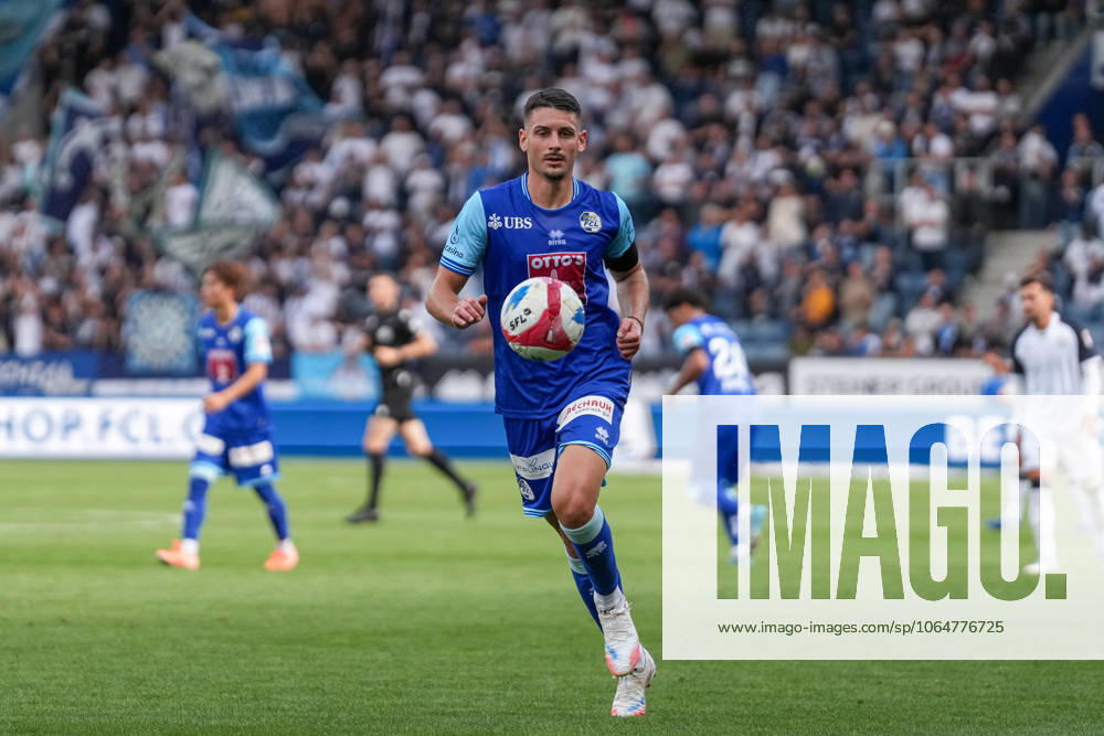 Stefan Kneževic Stefan Knezevic FC Luzern, 05 on the ball, Switzerland, Football, Credit Suisse Super League, 2 Matchday, 2025 2026, FC Luzern vs FC Zürich, 03 08 2025, Swissporarena, Luzern, Switzerland Luzern Swissporarena Luzern Switzerland