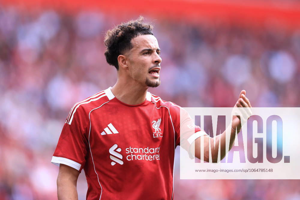 Fußball Vorsaison Freundschaftsspiel Liverpool v Athletic Bilbao 4. August 2025 Vorsaison Freundschaftsspiel Liverpool v Athletic Bilbao Curtis Jones von Liverpool Foto Simon Stacpoole Abseits Liverpool UK
