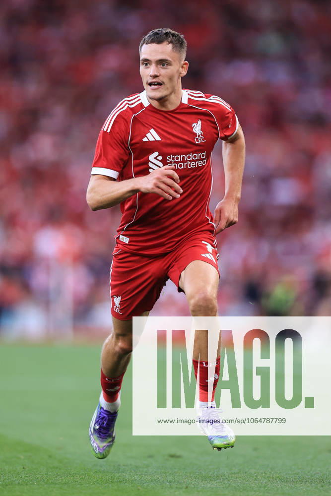 Fußball Vorsaison Freundschaftsspiel Liverpool gegen Athletic Bilbao 4. August 2025 Vorsaison Freundschaftsspiel Liverpool gegen Athletic Bilbao Florian Wirtz von Liverpool Foto Simon Stacpoole Abseits Liverpool UK