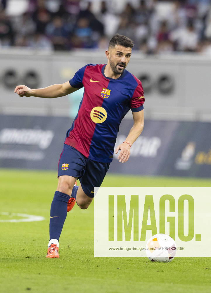 Legends of El Clasico: Real Madrid v Barcelona DOHA, QATAR - NOV 28: Barcelona s legend David Villa competes in the Legends El Clasico football match between Real Madrid and Barcelona at the Khalifa International Stadium in Doha, Qatar on November 28, 2024. Doha Qatar. Editorial use only. Please get in touch for any other usage.