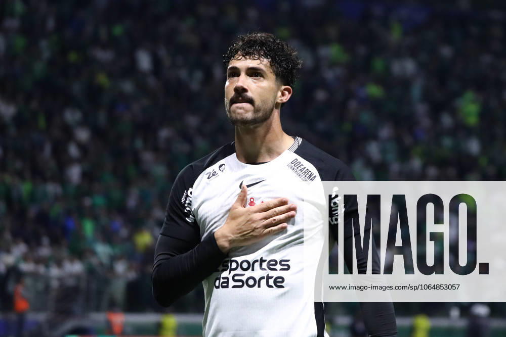 Palmeiras and Corinthians in the round of 16 of the Copa do Brasil Gustavo Henrique of Corinthians celebrates his goal during the match against Palmeiras in the second leg of the round of 16 of the Copa do Brasil, at Allianz Parque, west of Sao Paulo, this Wednesday, the 6th. SoO PAULO SoO PAULO BRAZIL