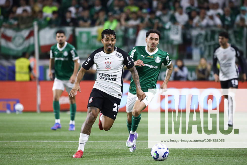 Palmeiras and Corinthians in the round of 16 of the Copa do Brasil Matheus Bidu of Corinthians during the match against Palmeiras in the second leg of the round of 16 of the Copa do Brasil, at Allianz Parque, west of Sao Paulo, this Wednesday, the 6th. SoO PAULO SoO PAULO BRAZIL