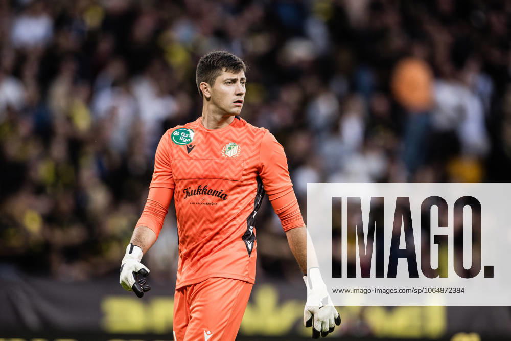 goalkeeper Samuel Petras of Györi ETO during the UEFA Conference League qualifier football match between AIK and Györi ETO on August 7, 2025 in Stockholm Photo Kenta Jönsson BILDBYRAN COP 210 KJ0262 fotboll football soccer fotball uefa conference league conference league qualifier aik györi eto bbeng