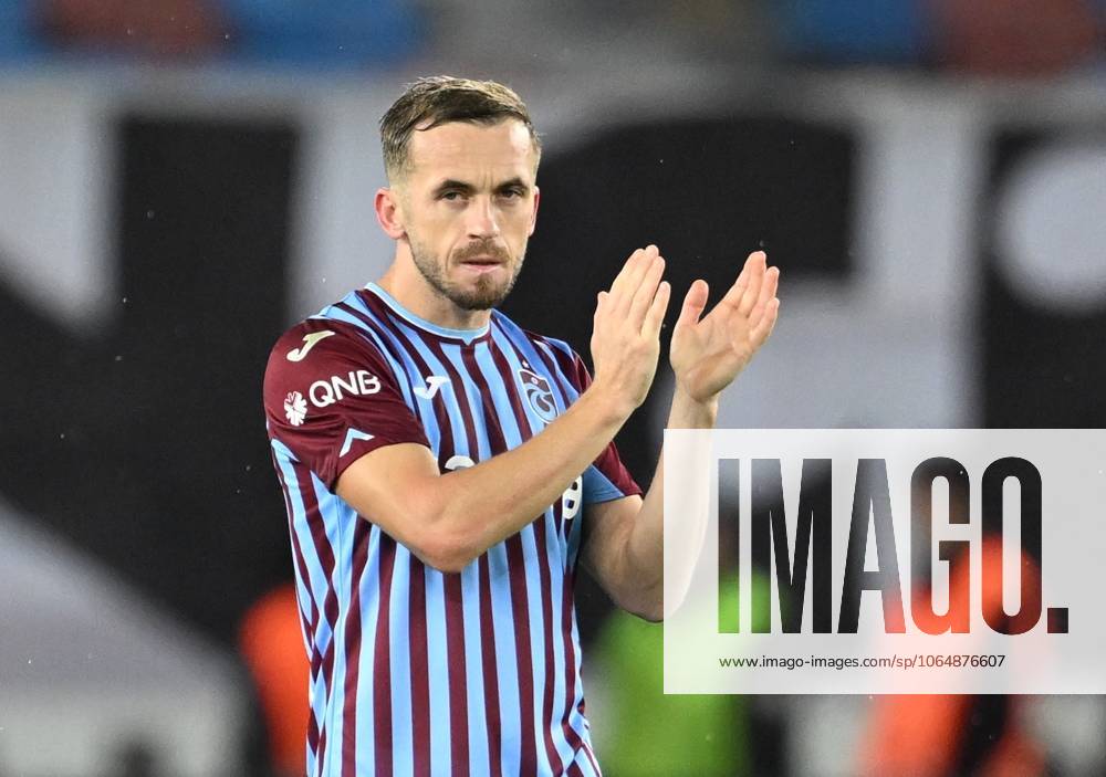 Trabzonspor v Basaksehir - Turkish Super Lig TRABZON, TURKIYE - OCTOBER 19: Edin Visca (7) of Trabzonspor celebrates after scoring a goal during the Turkish Super Lig week 9th match between Trabzonspor and Basaksehir at Papara Park in Trabzon, Turkiye on October 19, 2024. Trabzon Turkey. Editorial use only. Please get in touch for any other usage.