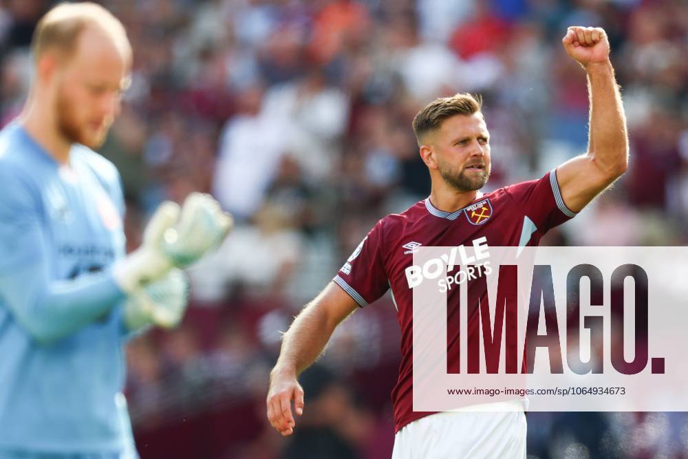 Niclas Fullkrug of West Ham United celebrates after scoring a goal (1-1) West Ham United v Lille, Pre Season Friendly, Football, London Stadium, London, UK - 09 Aug 2025London London Stadium United Kingdom