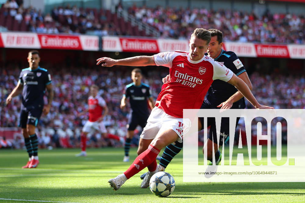 9th August 2025; Emirates Stadium, London, England; Pre Season Football Friendly, Arsenal versus Athletic Club; Viktor Gyokeres of Arsenal KatiexChan Content restricted for UK based newspaper