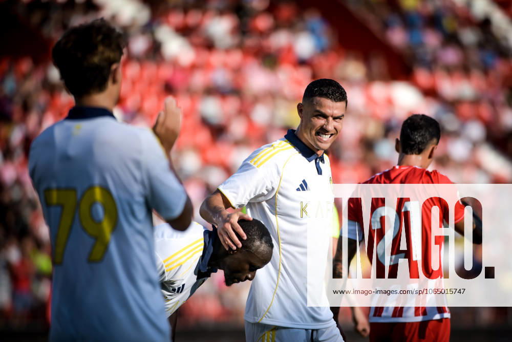 ESP: UD Almeria v Al Nassr - Friendly Match ALMERIA, SPAIN - AUGUST 10: Cristiano Ronaldo of Al Nassr during the match between UD Almeria and Al Nassr of friendly match on August 10, 2025 at Power Horse Stadium in Almeria, Spain. (Photo by Samuel Carreno) Almeria Andalucia Andalucia Spain