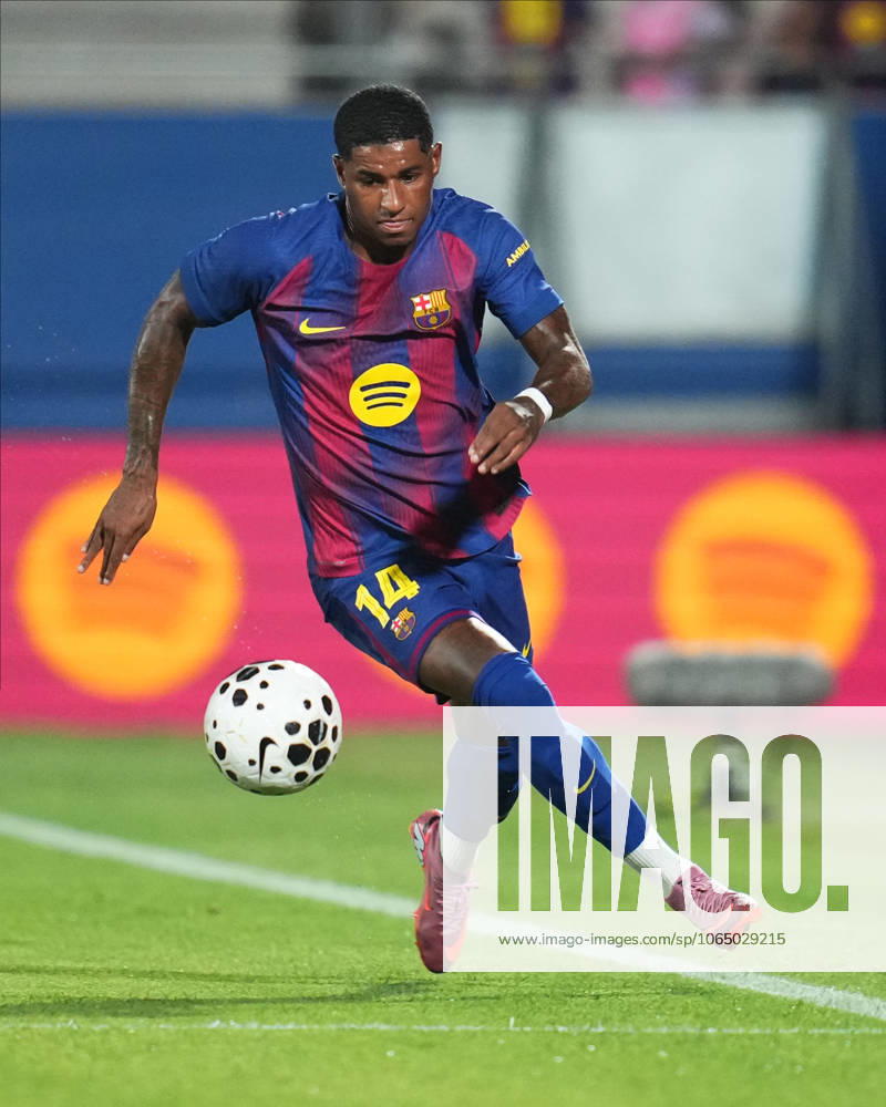 ESP: FC Barcelona, Barca v Como 1907. Joan Gamper Trophy Marcus Rashford of FC Barcelona during the Joian Gaper Trophy match between FC Barcelona and Como 1907 played at Johan Cruyff Stadium on August 10, 2025 in Barcelona, Spain. kpng