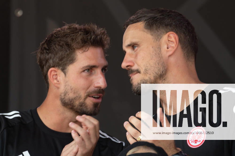 2025 08 13 Family Day of Eintracht Frankfurt v l , goalkeeper, goalkeeper Kevin Trapp Eintracht Frankfurt and goalkeeper, goalkeeper Jens Grahl Eintracht Frankfurt