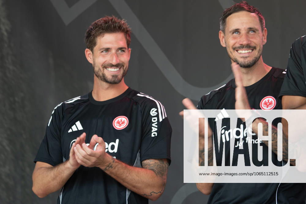 2025 08 13 Family Day of Eintracht Frankfurt v l , goalkeeper, goalkeeper Kevin Trapp Eintracht Frankfurt and goalkeeper, goalkeeper Jens Grahl Eintracht Frankfurt