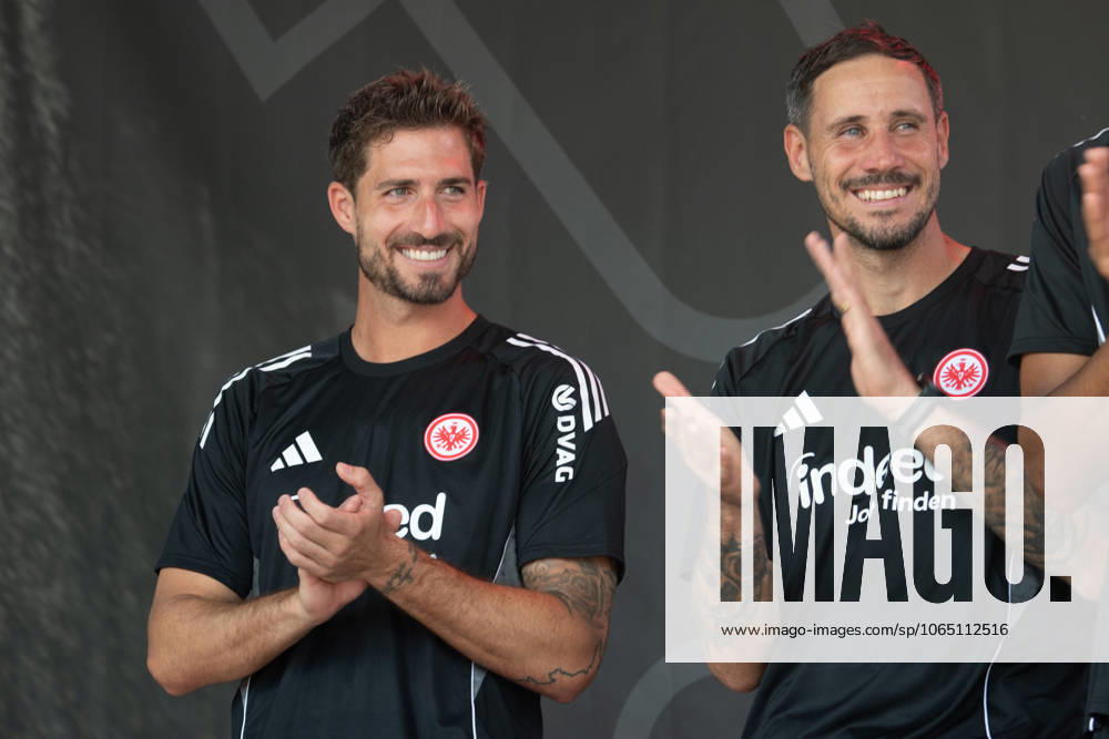 2025 08 13 Family Day of Eintracht Frankfurt v l , goalkeeper, goalkeeper Kevin Trapp Eintracht Frankfurt and goalkeeper, goalkeeper Jens Grahl Eintracht Frankfurt