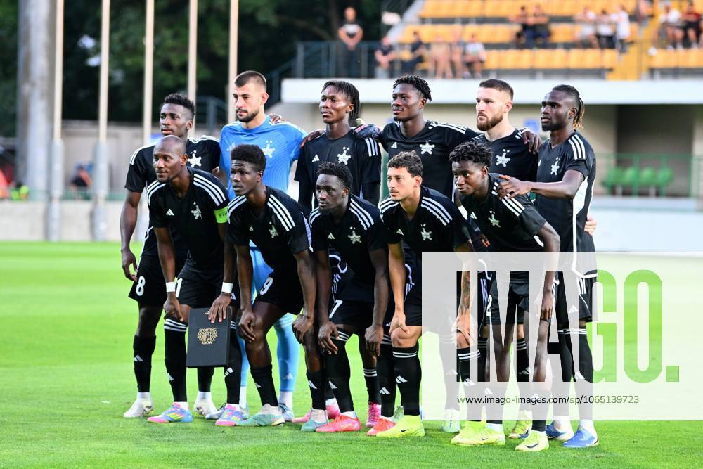 SHeriff Tiraspol players pictured during a soccer game between Moldavian FC Sheriff Tiraspol and Belgian RSC Anderlecht, Thursday 14 August 2025 in Chisinau, Moldova, the rerturn leg of the third qualifying round for the UEFA Conference League competition. Anderlecht won the first leg 3-0. ALEXxNICODIM x131245809x