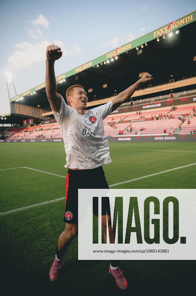 FC Midtjylland v Frederikstad - Europa League qualification Herning, Denmark - August 15: Gue-Sung Cho of FC Midtjylland during a Europa League qualification match against Fredrikstad at MCH Arena Herning MCH Arena Denmark