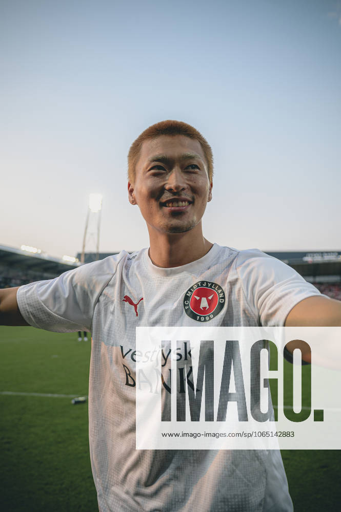FC Midtjylland v Frederikstad - Europa League qualification Herning, Denmark - August 15: Gue-Sung Cho of FC Midtjylland during a Europa League qualification match against Fredrikstad at MCH Arena Herning MCH Arena Denmark