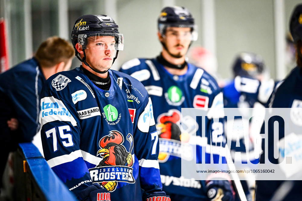 Julian Napravnik Iserlohn Roosters, 75 , GER, Iserlohn Roosters vs Dresdner Eisloewen, Ice field hockey, Penny DEL, Test match, 2025 2026 season, 15 08 2025, GER, Iserlohn Roosters vs Dresdner Eislöwen, Ice field hockey, Penny DEL, Test match, 2025 2026 season, 15 08 2025 Cologne