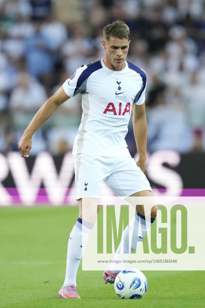 Paris Saint-Germain v Tottenham Hotspur - UEFA Super Cup 2025 Micky van de Ven centre-back left-back of Tottenham and Netherlands during the UEFA Super Cup 2025 match between Paris Saint-Germain and Tottenham Hotspur at Friuli Stadium on August 13, 2025 in Udine, Italy. Udine Italy