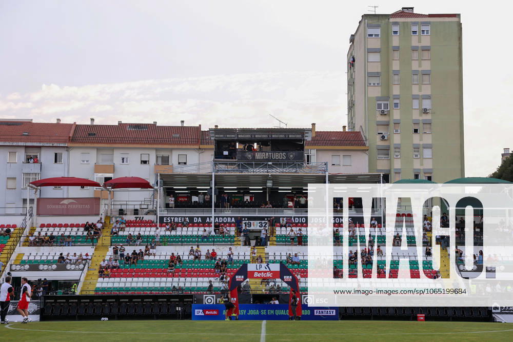 Portugal, Amadora, Lisbon 2025 08 16 2 Matchday Liga Portugal Estrela Amadora S L Benfica v l , interior view Estadio Jose Gomes, Main Stand