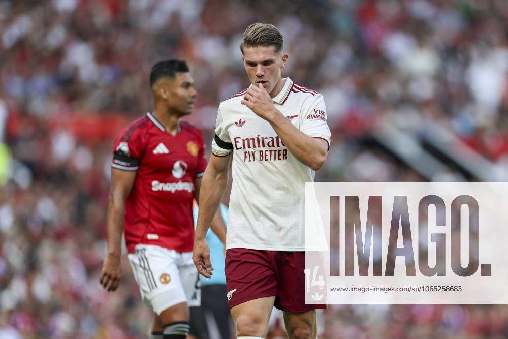 Viktor Gyökeres of Arsenal looks dejected during the Premier League football match between Manchester United and Arsenal on August 17, 2025 in Manchester Photo Phil Duncan BILDBYRAN kod XY XY0069 fotboll football soccer fotball premier league manchester united arsenal bbeng depp