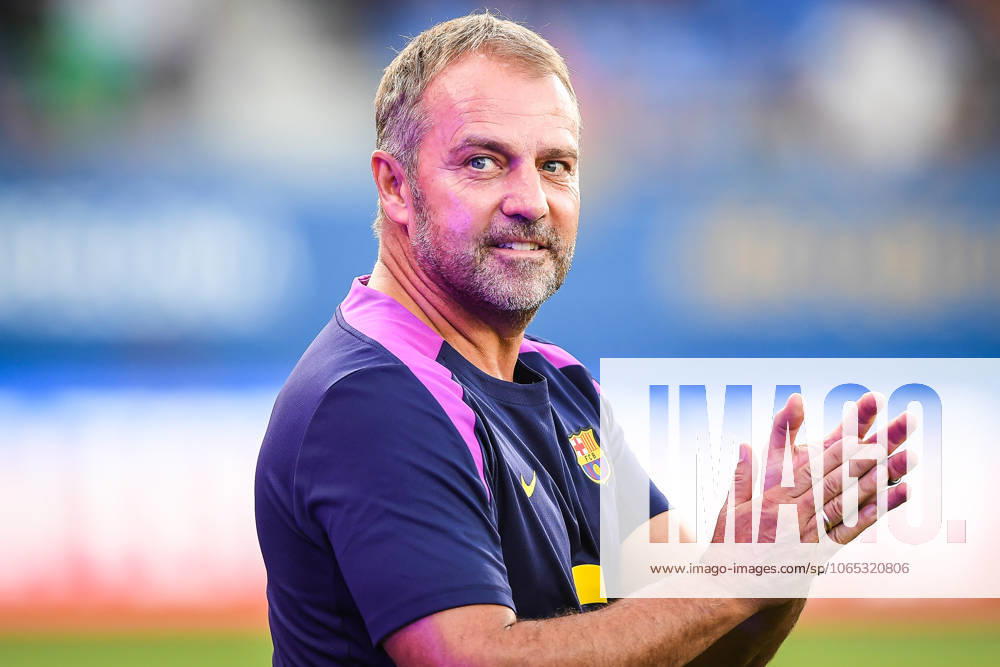 Hansi FLICK of Barcelona during the Joan Gamper Trophy, Friendly match between FC Barcelona, Barca and Como 1907 at Estadi Johan Cruyff on August 10, 2025 in Barcelona, Spain. Barcelona Spain - ZUMAm308 20250810_zsp_m308_068