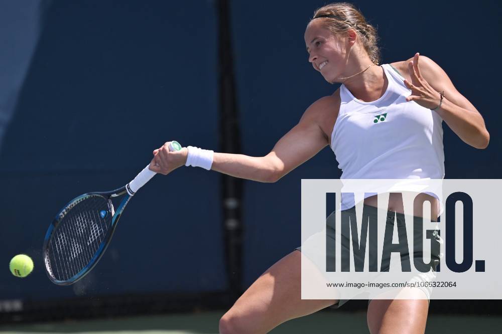 Belgian Hanne Vandewinkel pictured in action during a tennis game against Canadian Stakusic in the first round of the qualifications for the women s singles tournament of the 2025 US Open Grand Slam tennis tournament in New York City, USA, Tuesday 19 August 2025. TONYxBEHAR x131572263x