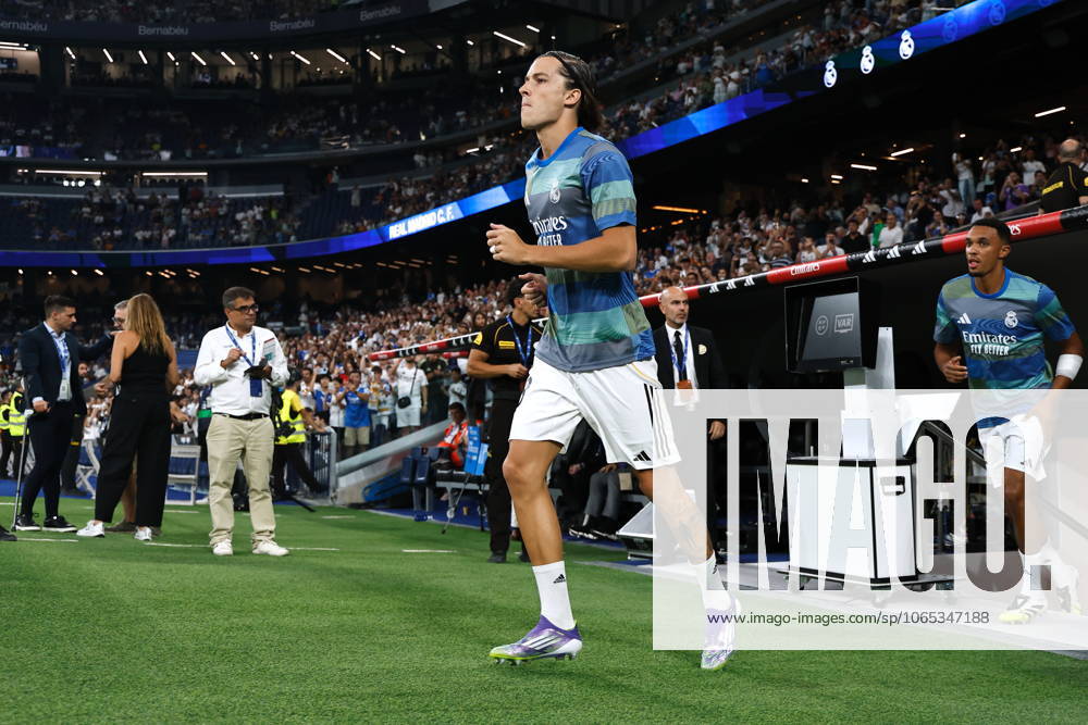 Alvaro Carreras (Real), AUGUST 19, 2025 - Football Soccer : Spanish LaLiga EA Sports match between Real Madrid CF - CA Osasuna at the Estadio Santiago Bernabeu in Madrid, Spain. Noxthirdxpartyxsales aflo_300659022