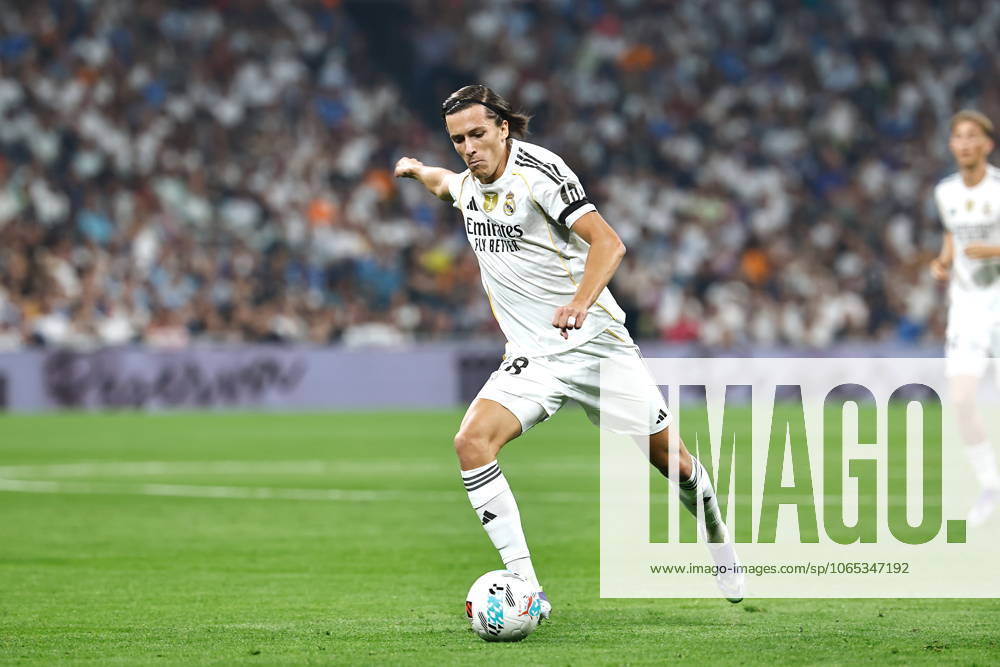 Alvaro Carreras (Real), AUGUST 19, 2025 - Football Soccer : Spanish LaLiga EA Sports match between Real Madrid CF - CA Osasuna at the Estadio Santiago Bernabeu in Madrid, Spain. Noxthirdxpartyxsales aflo_300659148