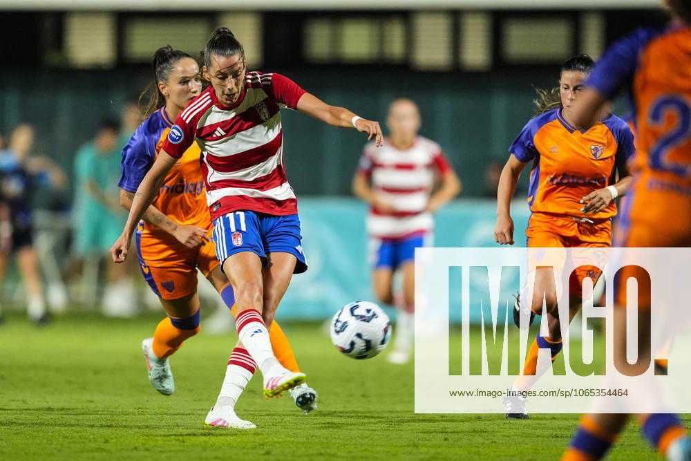 Andrea Gomez of Granada CF in action during Andalusian Women s Football Cup match played between Granada CF and Malaga CF at Rafael Gordillo City on August 20, 2025 in Sevilla, Spain Sevilla SPAIN - ZUMAa181 20250820_zaa_a181_121
