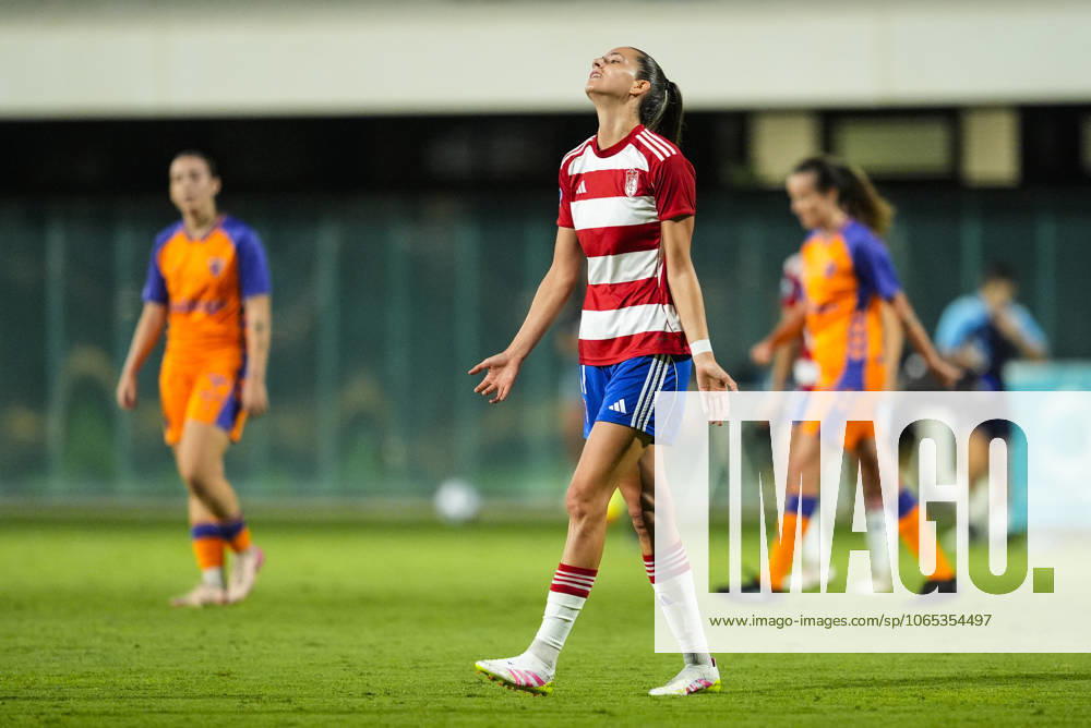 Andrea Gomez of Granada CF laments during Andalusian Women s Football Cup match played between Granada CF and Malaga CF at Rafael Gordillo City on August 20, 2025 in Sevilla, Spain Sevilla SPAIN - ZUMAa181 20250820_zaa_a181_126