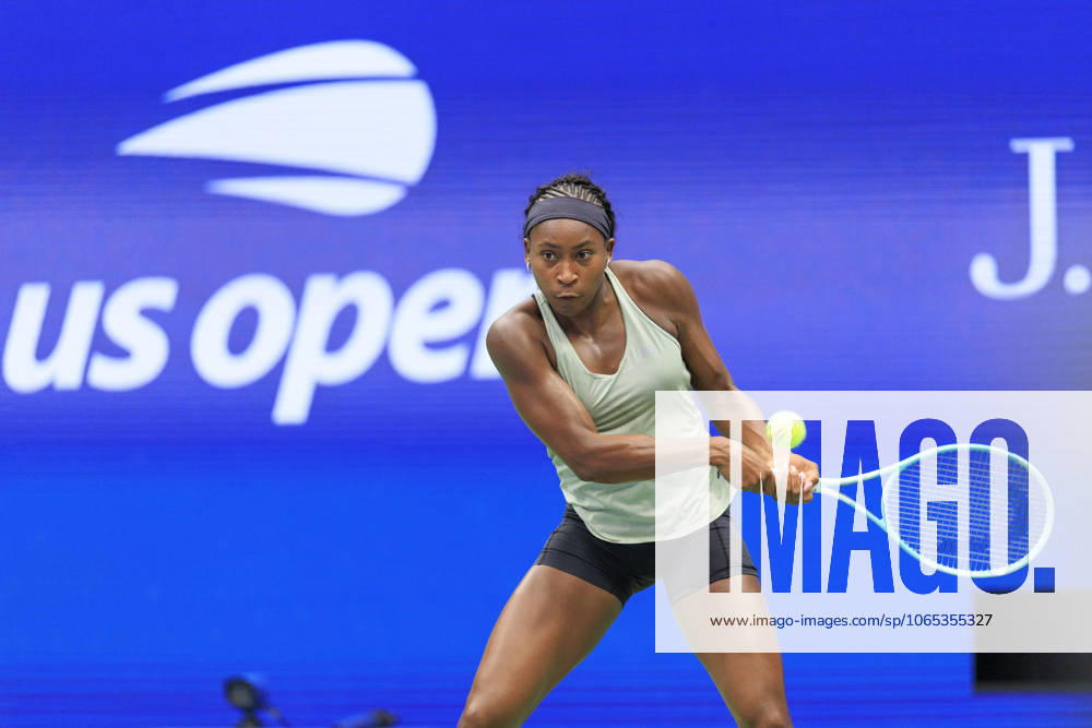 COCO GAUFF during her practice with Svitolina at the 2025 US Open at USTA Billie Jean King National Tennis Center on Wednesday. Flushing Meadows USA - ZUMAp124 20250820_zaa_p124_001