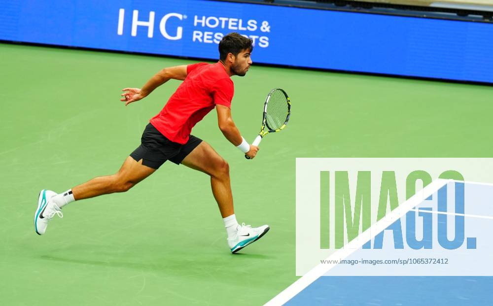 Carlos Alcaraz 2025 US Open, Thursday Previews, USTA Billie Jean King National Tennis Center, New York, USA - 21 Aug 2025New York Flushing Meadows